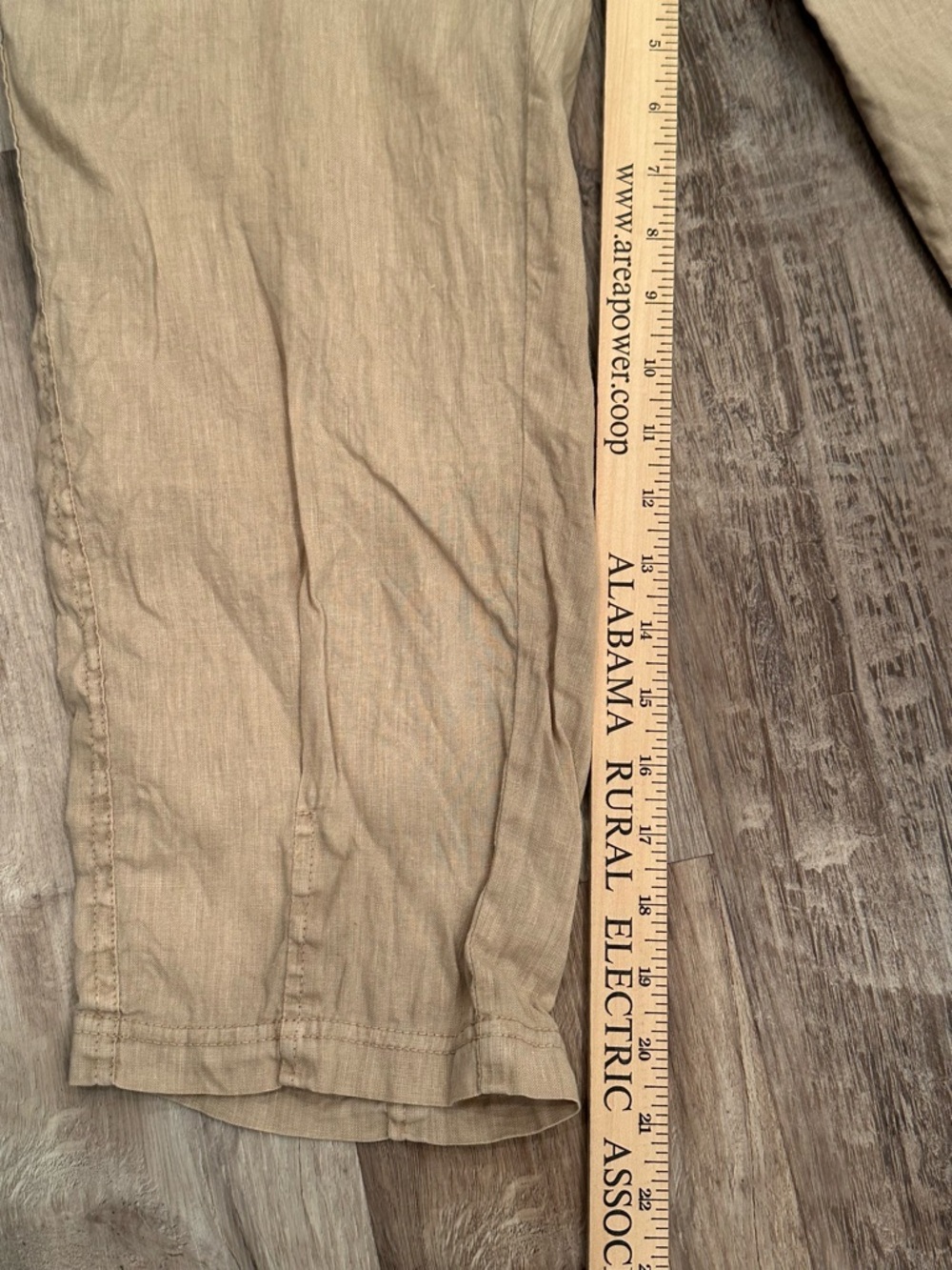 XCVI Camden Linen Tapered Crop Pant Pull On Lightweight Neutral Sz M - Picture 5 of 14